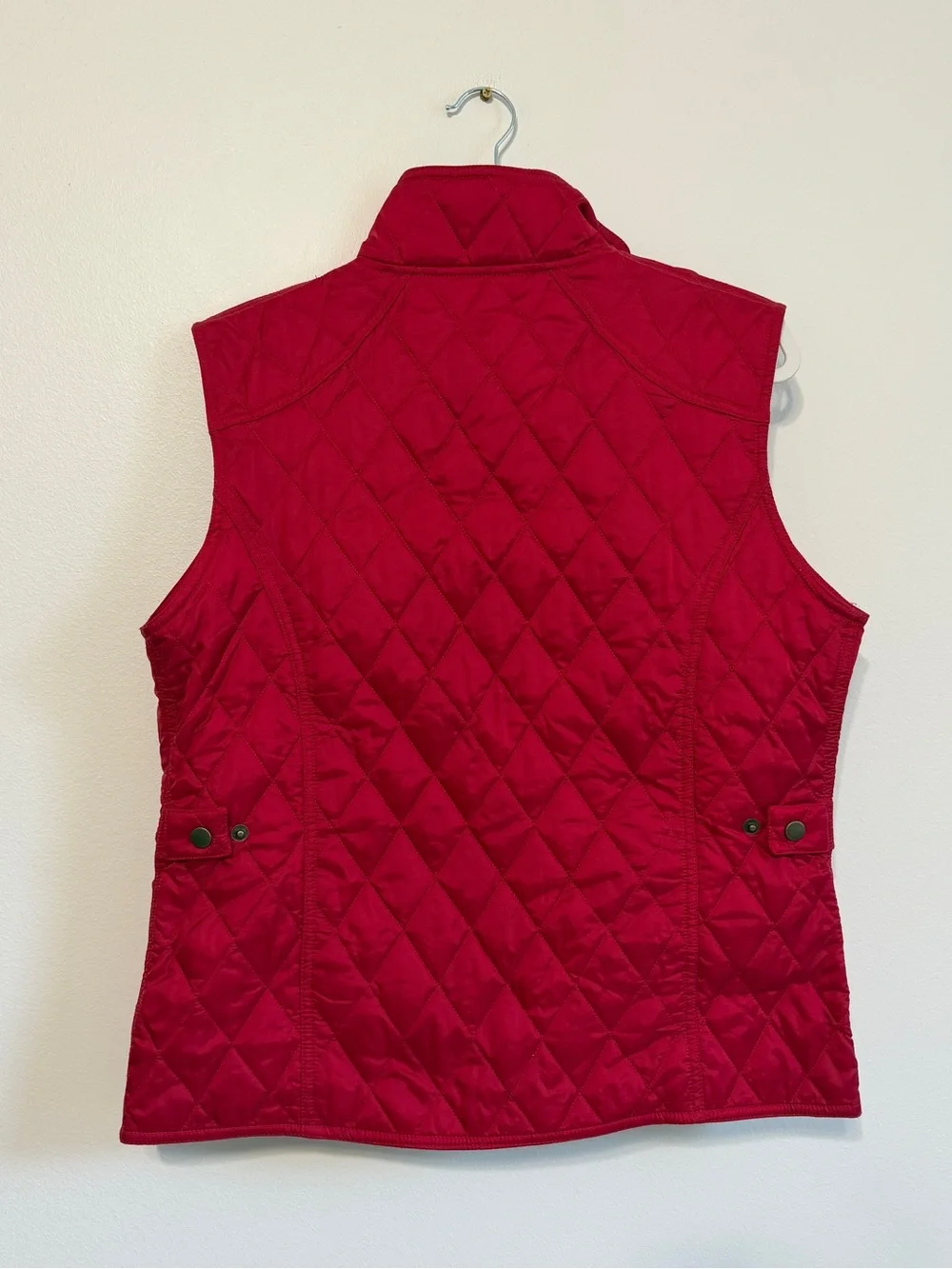 Barbour Women’s Quilted Vest Size 10 Red Fall winter